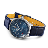 Breitling Navitimer Automatic 35 Blue Dial Blue Leather Strap Watch for Men - A17395161C1P1 Authentic Buy Shop Now