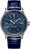 Breitling Navitimer Automatic 35 Blue Dial Blue Leather Strap Watch for Men - A17395161C1P1 Authentic Buy Shop Now