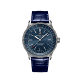 Breitling Navitimer Automatic 35 Blue Dial Blue Leather Strap Watch for Men - A17395161C1P1 Authentic Buy Shop Now