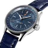 Breitling Navitimer Automatic 35 Blue Dial Blue Leather Strap Watch for Men - A17395161C1P1 Authentic Buy Shop Now