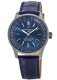 Breitling Navitimer Automatic 35 Blue Dial Blue Leather Strap Watch for Men - A17395161C1P1 Authentic Buy Shop Now