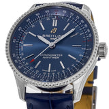 Breitling Navitimer Automatic 35 Blue Dial Blue Leather Strap Watch for Men - A17395161C1P1 Authentic Buy Shop Now