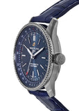 Breitling Navitimer Automatic 35 Blue Dial Blue Leather Strap Watch for Men - A17395161C1P1 Authentic Buy Shop Now