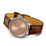 Breitling Navitimer Automatic 35 Brown Dial Brown Leather Strap Watch for Men - A17395201K1P1 Authentic Buy Shop Now