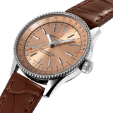 Breitling Navitimer Automatic 35 Brown Dial Brown Leather Strap Watch for Men - A17395201K1P1 Authentic Buy Shop Now