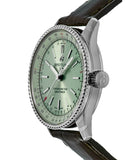 Breitling Navitimer Automatic 35 Green Dial Green Leather Strap Watch for Women - A17395361L1P1 Authentic Buy Shop Now