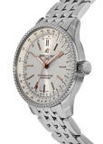 Breitling Navitimer Automatic 35 White Dial Silver Steel Strap Watch for Men - A17395F41G1A1 Authentic Buy Shop Now