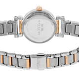 Coach Madison Crystals Silver Dial Two Tone Steel Strap Watch for Women - 14502404 Authentic Buy Shop Now