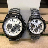 Michael Kors Bradshaw Chronograph Quartz White Dial Grey Steel Strap Watch For Men - MK5952 Authentic Buy Shop Now