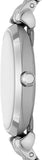Emporio Armani Gianni T-Bar Quartz Blue Dial Silver Steel Strap Watch For Women - AR11594 Authentic Buy Shop Now
