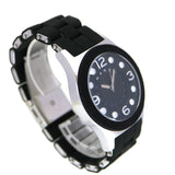 Marc Jacobs Pelly Black Dial Black Silicone Strap Watch for Women - MBM2544 Authentic Buy Shop Now