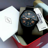 Fossil Cecile Multifunction Black Dial Black Leather Strap Watch for Men - AM4523 Authentic Buy Shop Now