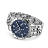 Breitling Avi Chronograph 42 Tribute to Vought F4U Corsair Blue Dial Silver Steel Strap Watch for Men - A233801A1C1A1 Authentic Buy Shop Now