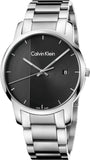 Calvin Klein City Chronograph Black Dial Silver Steel Strap Watch for Men - K2G2G14Y Authentic Buy Shop Now