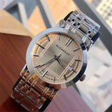 Burberry Heritage Collection Rose Gold Dial Silver Steel Strap Watch for Men - BU1352 Authentic Buy Shop Now