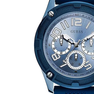 Guess Delta Blue Dial Blue Silicone Strap Watch for Men - GW0051G4 Authentic Buy Shop Now