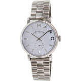 Marc Jacobs Baker White Dial Silver Steel Strap Watch for Women - MBM3242 Authentic Buy Shop Now