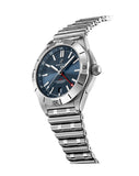 Breitling Chronomat GMT 40 Blue Dial Silver Steel Strap Watch for Men - A32398101C1A1 Authentic Buy Shop Now