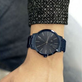 Armani Exchange Cayde Analog Blue Dial Blue Steel Strap Watch For Men - AX2702 Authentic Buy Shop Now
