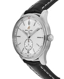 Breitling Premier Automatic 40mm Silver Dial Black Leather Strap Watch for Men - A37340351G1P1 Authentic Buy Shop Now