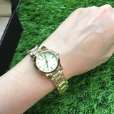 Burberry The City Gold Dial Gold Steel Strap Watch for Women - BU9227 Authentic Buy Shop Now