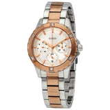 Guess Mist Quartz Silver Dial Two Tone Steel Strap Watch For Women - W0443L4 Authentic Buy Shop Now