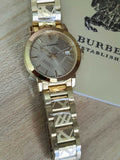 Burberry The City Gold Dial Gold Steel Strap Watch for Women - BU9145 Authentic Buy Shop Now