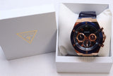 Guess Poseidon Chronograph Blue Dial Blue Silicone Strap Watch For Men - GW0425G3 Authentic Buy Shop Now