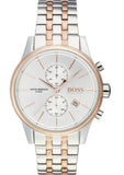 Hugo Boss Jet Silver Dial Two Tone Steel Strap Watch for Men - 1513385 Authentic Buy Shop Now
