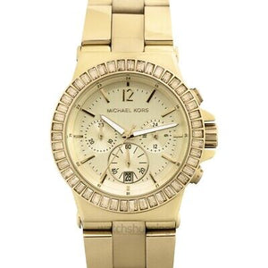 Michael Kors Dylan Quartz Gold Dial Gold Steel Strap Watch For Women - MK5861 Authentic Buy Shop Now
