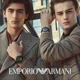 Emporio Armani Minimalist Analog Black Dial Black Leather Strap Watch For Men - AR11573 Authentic Buy Shop Now