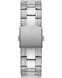 Guess Commander Chronograph Black Dial Silver Steel Strap Watch for Men - GW0056G1 Authentic Buy Shop Now