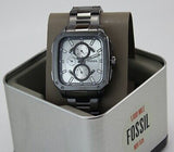 Fossil Inscription Multifunction Silver Dial Grey Steel Strap Watch for Men - BQ2657 Authentic Buy Shop Now
