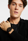 Fossil Neutra Chronograph Black Dial Black Steel Strap Watch for Men - FS5525 Authentic Buy Shop Now