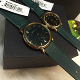 Marc Jacobs Baker Mini Green Dial Green Leather Strap Watch for Women - MBM1272 Authentic Buy Shop Now