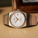 Tissot PRX Quartz Silver Dial Silver Steel Strap Watch for Men - T137.410.11.031.00 Authentic Buy Shop Now