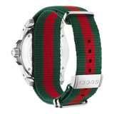 Gucci Dive White Dial Red & Green Nylon Strap Watch For Men - YA136207 Authentic Buy Shop Now