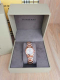 Burberry The City White Dial Rose Gold Steel Strap Watch for Women - BU9204 Authentic Buy Shop Now
