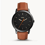 Fossil The Minimalist Black Dial Brown Leather Strap Watch for Men - FS5305 Authentic Buy Shop Now