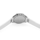Guess Frontier Diamonds Silver Dial White Rubber Strap Watch for Women - GW0045L1 Authentic Buy Shop Now