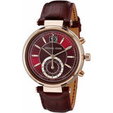 Michael Kors Sawyer Maroon Dial Maroon Leather Strap Watch for Women - MK2426 Authentic Buy Shop Now
