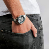 Maserati Successo Chronograph Silver Dial Silver Steel Strap Watch For Men - R8873621006 Authentic Buy Shop Now