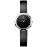 Calvin Klein Firm Black Dial Black Leather Strap Watch for Women - K3N231C1 Authentic Buy Shop Now