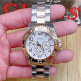 Guess BFF Multifunction Silver Dial Two Tone Steel Strap Watch for Women - W0231L5 Authentic Buy Shop Now