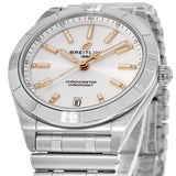 Breitling Chronomat 32 Diamonds White Dial Silver Steel Strap Watch for Women - A77310101A3A1 Authentic Buy Shop Now