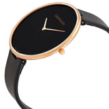 Calvin Klein Full Moon Black Dial Black Leather Strap Watch for Women - K8Y236C1 Authentic Buy Shop Now