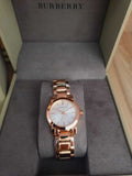 Burberry The City White Dial Rose Gold Steel Strap Watch for Women - BU9204 Authentic Buy Shop Now