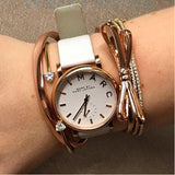 Marc Jacobs Baker White Dial White Leather Strap Watch for Women - MBM1283 Authentic Buy Shop Now