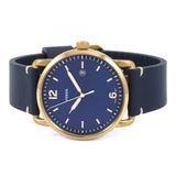 Fossil The Commuter Blue Dial Blue Leather Strap Watch for Men - FS5274 Authentic Buy Shop Now