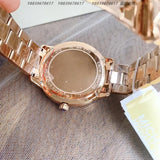 Michael Kors Runway Mercer Quartz Rose Gold Dial Rose Gold Steel Strap Watch For Women - MK6736 Authentic Buy Shop Now